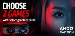 Wähle 2 von 4 Spielen beim Kauf einer AMD Radeon RX 7700 XT oder 7800 XT Grafikkarte!