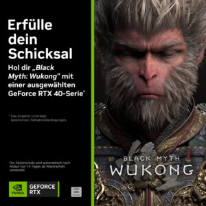 Black Myth: Wukong jetzt zu NVIDIA GeForce RTX 4090, 4080 (SUPER), 4070 (Ti) (SUPER) dazu erhalten!