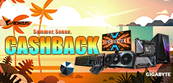 Sommer, Sonne, Cashback: Ausgewählte Gigabyte- / Aorus-Produkte mit Cashback oder Steam-Guthaben!