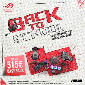 ASUS Back-to-School-Deals 2024 jetzt mit bis zu 515 Euro Cashback!