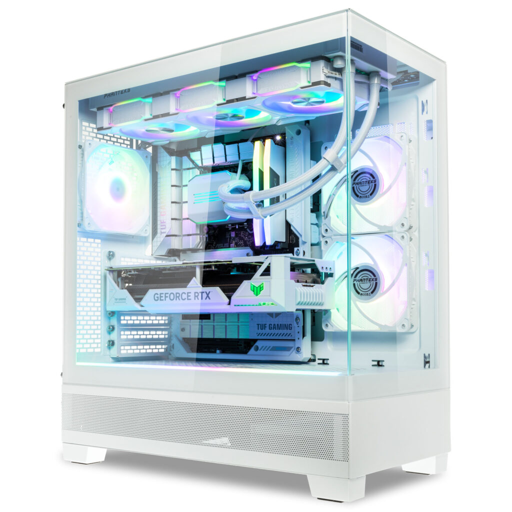 Weißer Gaming PC Frostblade mit Beleuchtung