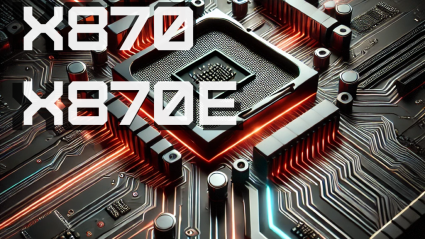 Platine mit CPU-Sockel und roten Leiterbahnen.
