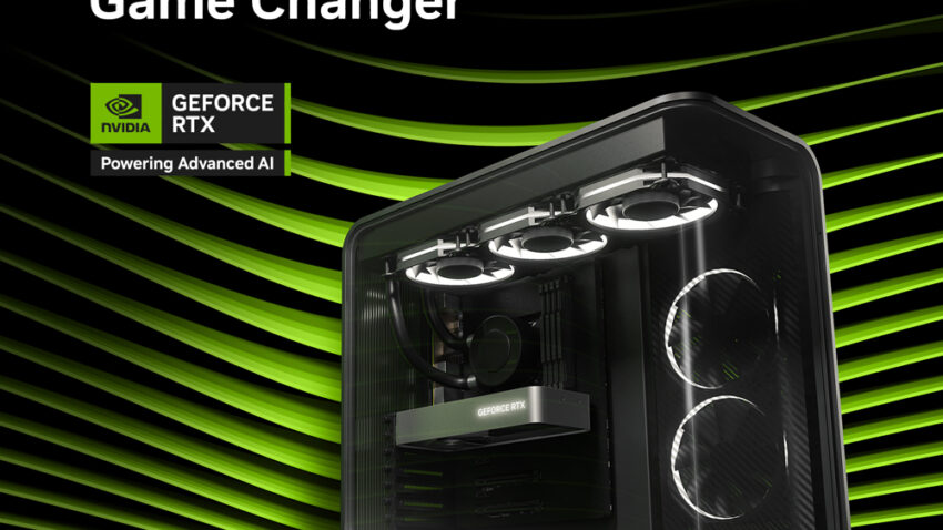 Titelbild für den Blogbeitrag der RTX 5070 Ti mit abgebildetem Gaming-PC