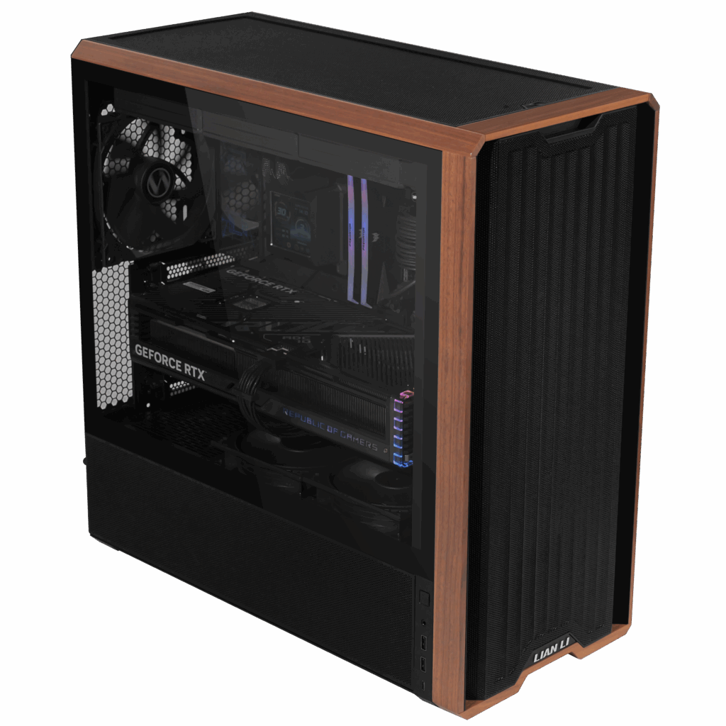 Lian Li LANCOOL 217 seitliche Front von Oben