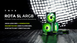 TRYX ROTA SL ARGB 120-mm-RGB-Lüfter im Überblick – Kabellos, leise & ARGB-tastisch