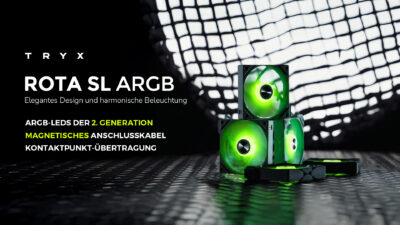 TRYX ROTA SL ARGB 120-mm-RGB-Lüfter im Überblick – Kabellos, leise & ARGB-tastisch