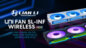 Lian Li UNI FAN SL-INF: Leistungsstarke 120-mm-PWM-Lüfter mit neuer Wireless-Verbindung
