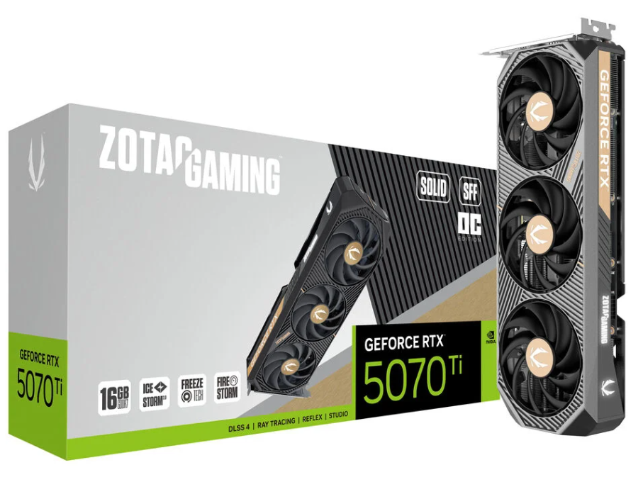 ZOTAC GAMING GeForce RTX 5070 Ti Solid SFF OC Grafikkarte