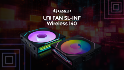 Lian Li UNI FAN SL-INF Wireless 140: ARGB-Lüfter kabellos mit Infinity-Mirror & Reverse Blade
