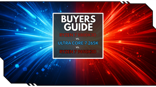 AMD Ryzen 7 5800X3D vs. Ryzen 7 9850X3D vs. Intel Core Ultra 7 265K: Welche CPU eignet sich f?...