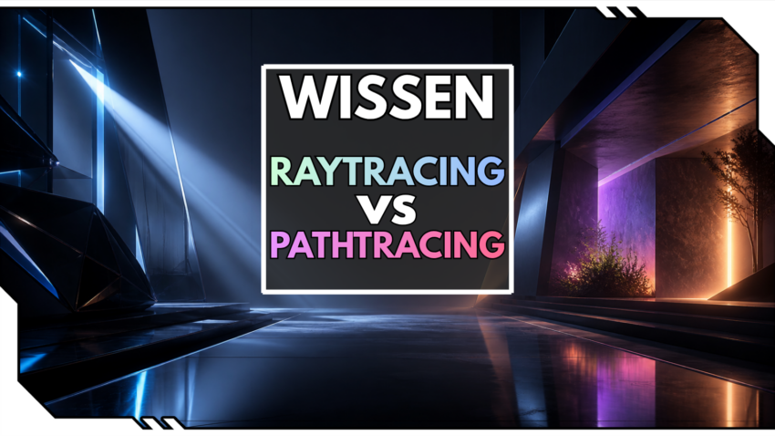 Blog Beitragsbild - Raytracing vs Pathtracing