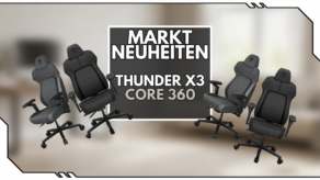 Thunder X3 Core 360 Beitragsbild mit Schrift und verschiedenen Modellen