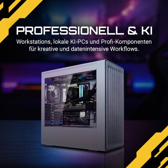 Professional & AI Workstations, local AI PCs, and professional-grade components for creative and data-intensive workflows.