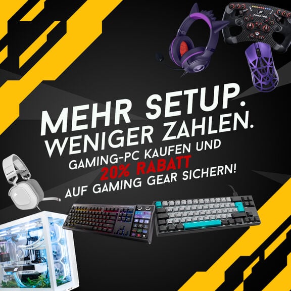 Kaufen Sie einen PC und erhalten Sie 20 % Rabatt auf Gaming-Zubeh&ouml;r| Caseking