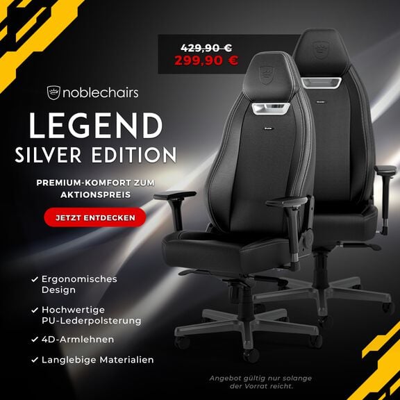 Noblechairs LEGEND Silver promo 