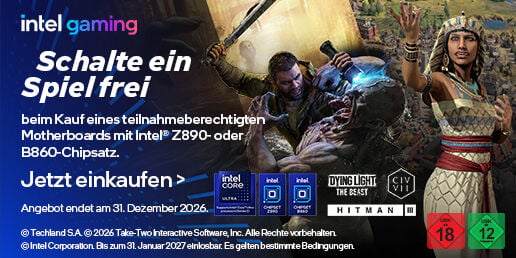 Dying Light: The Beast,HITMAN 3, Sid Meier's Civilization&reg; VII with purchase of a qualifying Intel&reg; Z890 or B860 chipset motherboard Caseking