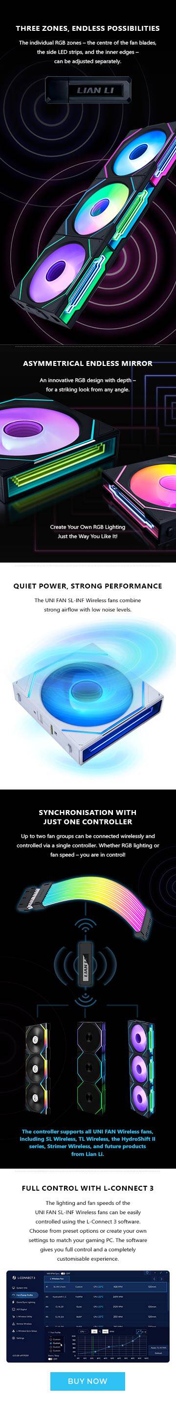LIAN LI UNI FAN SL-INF Wireless