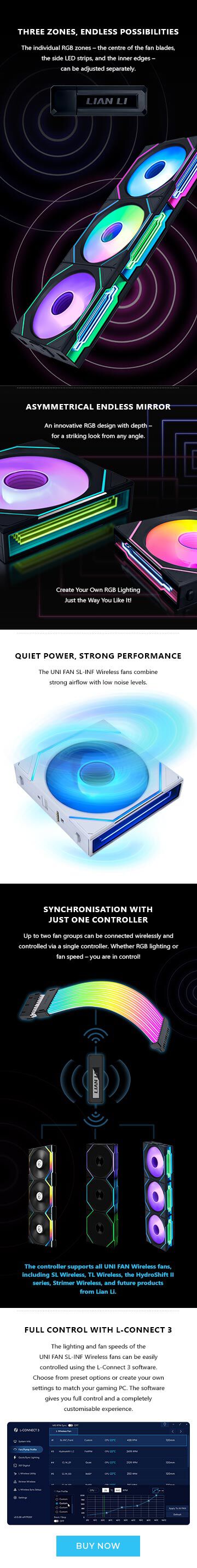 LIAN LI UNI FAN SL-INF Wireless