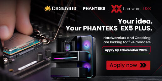 Caseking &times; Hardwareluxx &times; Phanteks - Modding Contest 2026. Deine Idee. Dein n&auml;chster Mod.