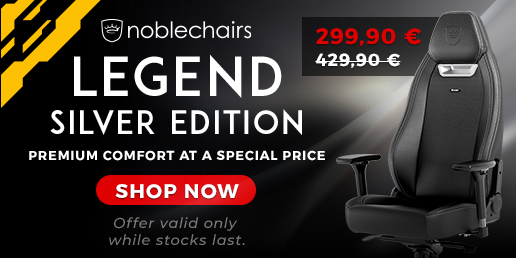 noblechairs LEGEND Gaming Stuhl - Silver Edition promo