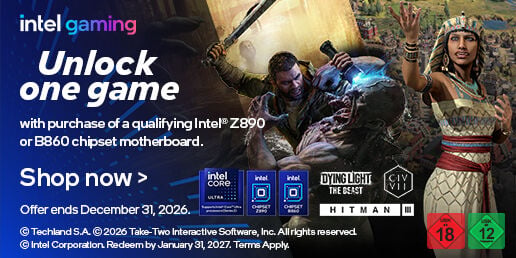 Dying Light: The Beast,HITMAN 3, Sid Meier's Civilization&reg; VII with purchase of a qualifying Intel&reg; Z890 or B860 chipset motherboard Caseking