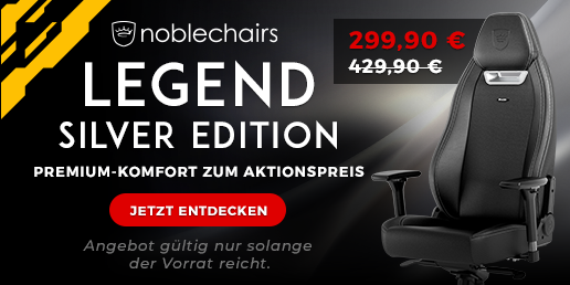 noblechairs LEGEND Gaming Stuhl - Silver Edition promo