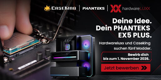 Caseking &times; Hardwareluxx &times; Phanteks - Modding Contest 2026. Deine Idee. Dein n&auml;chster Mod.