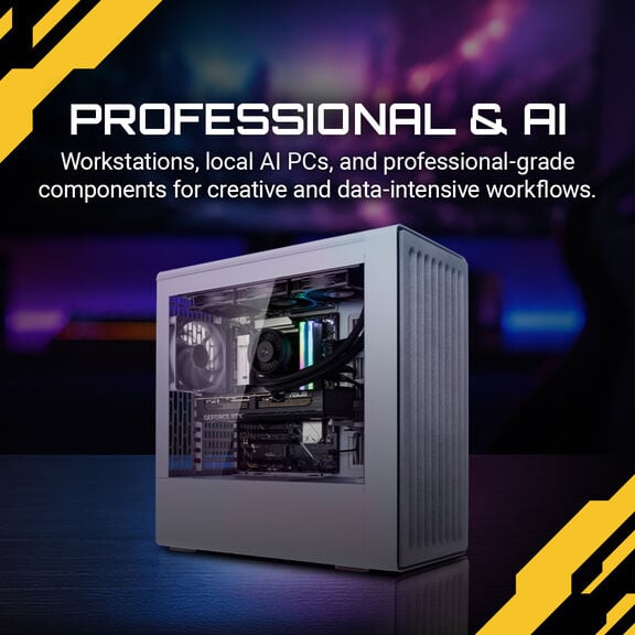Professional & AI Workstations, local AI PCs, and professional-grade components for creative and data-intensive workflows.