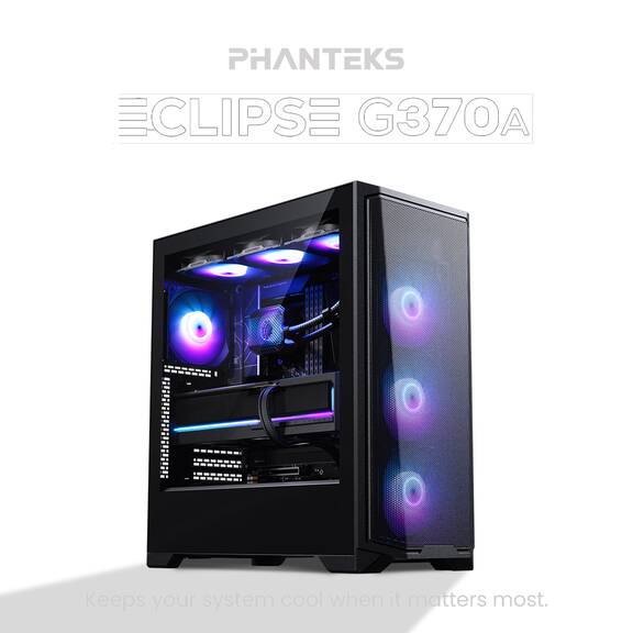 Phanteks Eclipse G370A PC Case, Mid Tower
