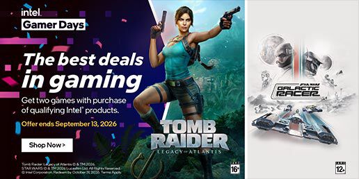 Intel&reg; Gamer Days Bundle Tomb Raider Legacy of Atlantis und Star Wars Galactic Racer
