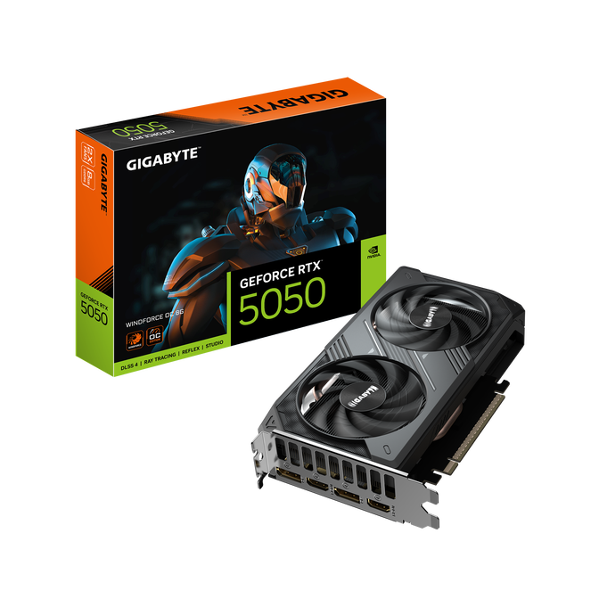 GIGABYTE GeForce RTX 5050 WINDFORCE OC 8G, 8192 MB GDDR6 image number 0