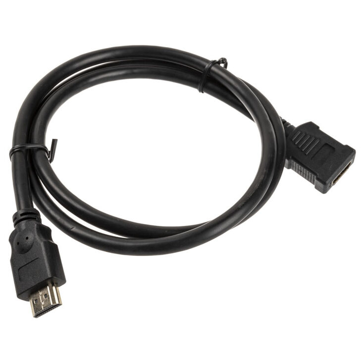 InLine HDMI Verlängerung Stecker / Buchse, schwarz - 1m image number 1