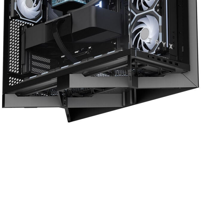 TRYX LUCA L70 Midi Tower - black + PANORAMA SE ARGB 360 complete water cooling, 3D-AMOLED, 360mm - black image number 12