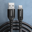 AXAGON BUCM-AM10AB USB-C to USB-A cable, 1m, USB 2.0, 3A, braided - black image number null