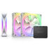 NZXT F120 RGB DUO, PWM, 120mm, 3-pack - white image number null