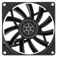 SilverStone Air Slimmer SST-AS90B Slim Fan - 92mm, black image number null