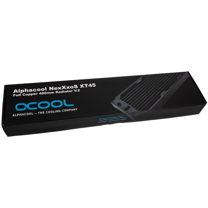 Alphacool NexXxoS V.2 XT45 Full Copper Radiator - 480mm, black image number 7
