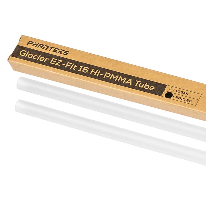 PHANTEKS Glacier EZ-Fit 16 HI-PMMA Hard Tube &ndash; Satin, 1.8 m image number 1