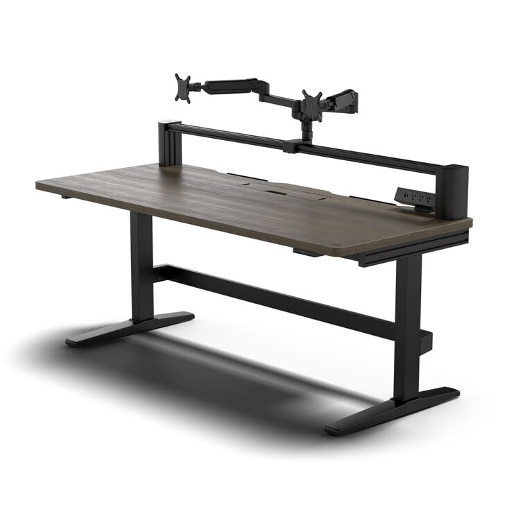 Corsair Platform:6 Elevate Gaming Tisch (Holz, Dark Walnut Stain) image number 2