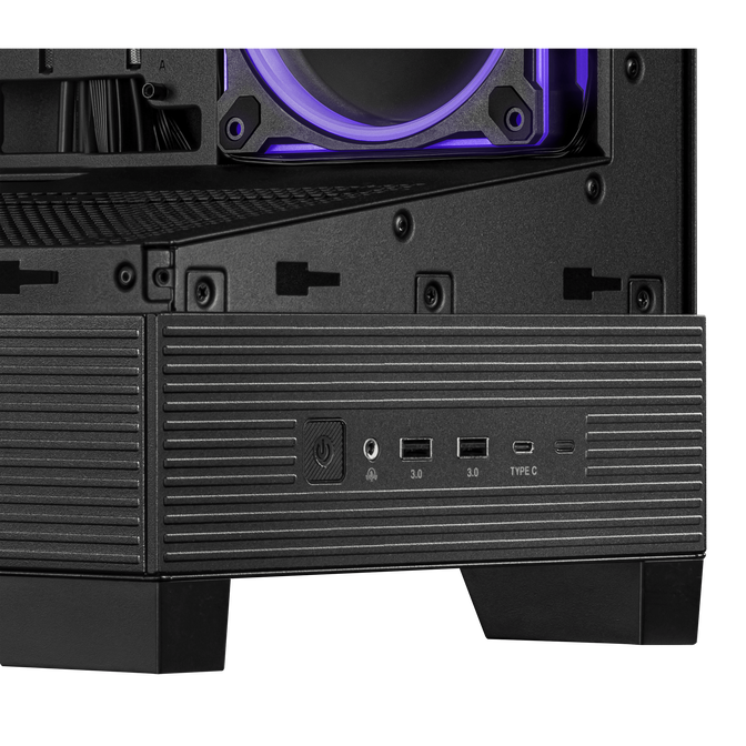 ASUS A31 Plus TG ARGB PC-Geh&auml;use, Midi-Tower, ATX, Tempered Glass - schwarz image number 6