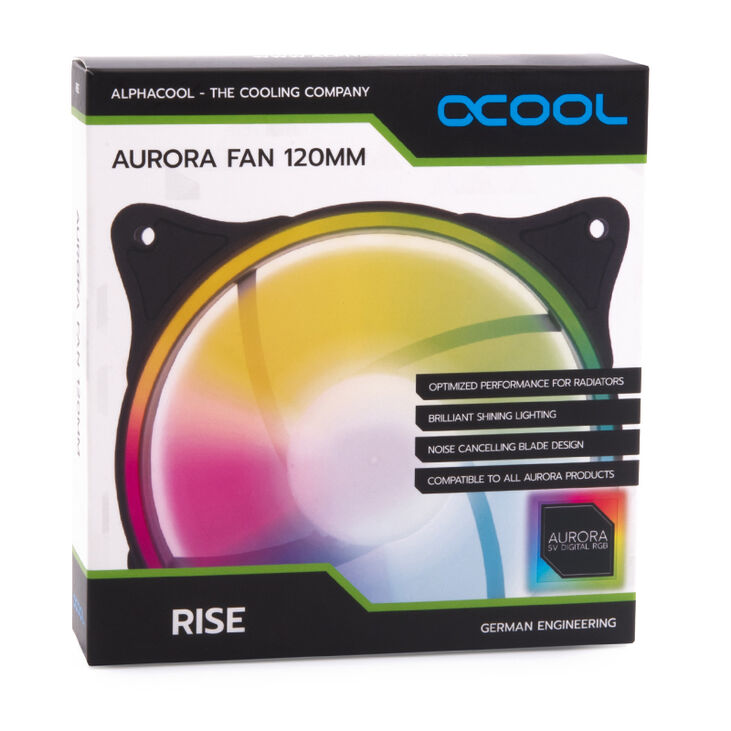 Alphacool Rise Aurora PWM-Lüfter - 120mm, weiß image number 6