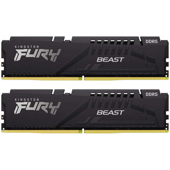 Kingston Fury Beast EX DDR5-6000 RAM, CL40, EXPO - 16 GB Dual-Kit, black image number 1