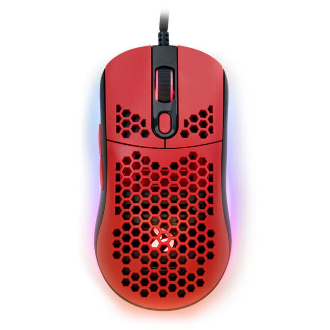 Arozzi Favo Ultra Light Gaming Mouse - black/red image number 1