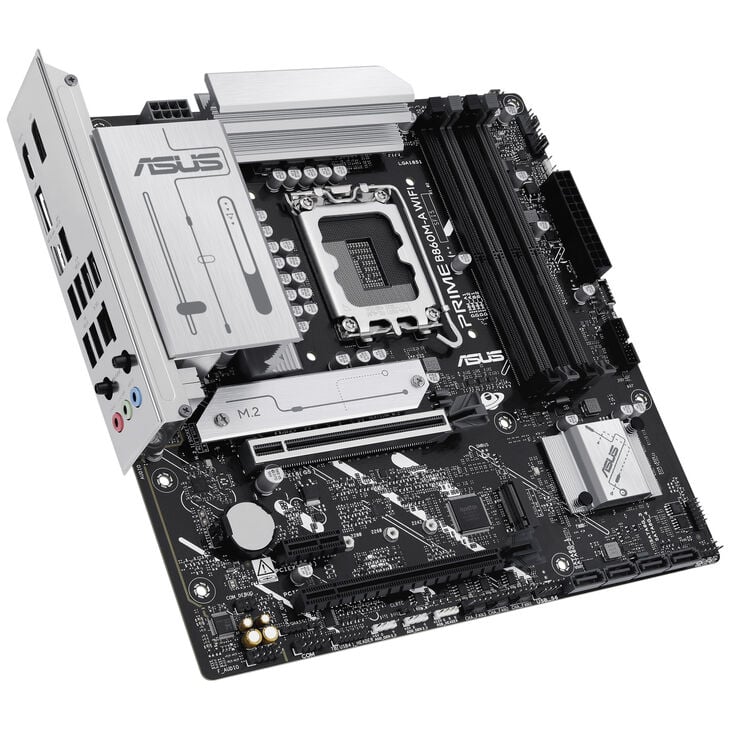 ASUS Prime B860M-A WiFi Motherboard, Socket LGA 1851, Intel B860, Micro-ATX, DDR5 image number 1