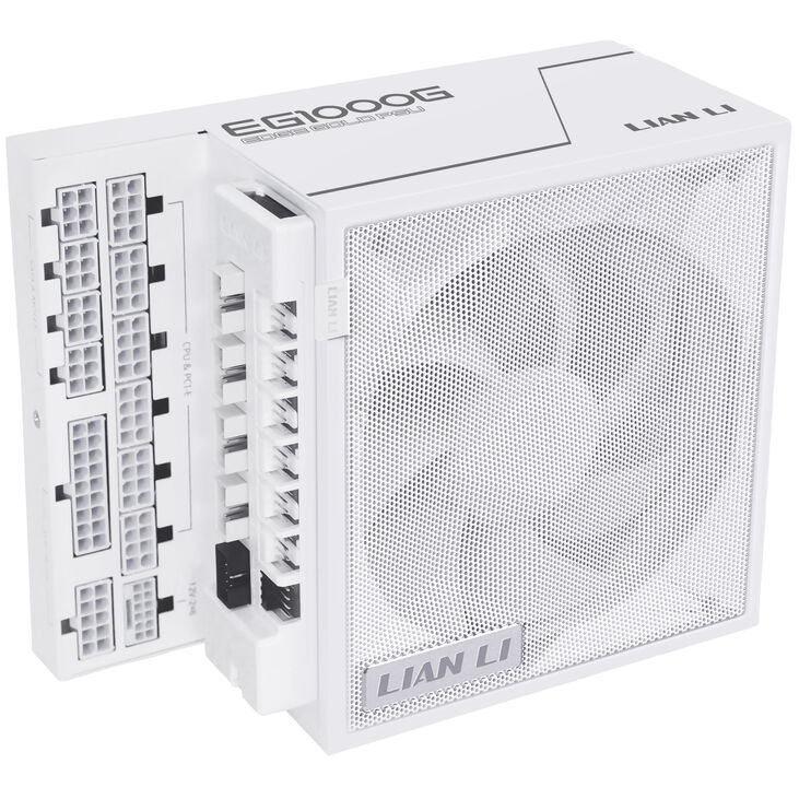 Lian Li EDGE GOLD 1000 80 PLUS Gold power supply, PCIe 5.1, ATX 3.1 - 1,000 watts, white, including USB hub image number 0