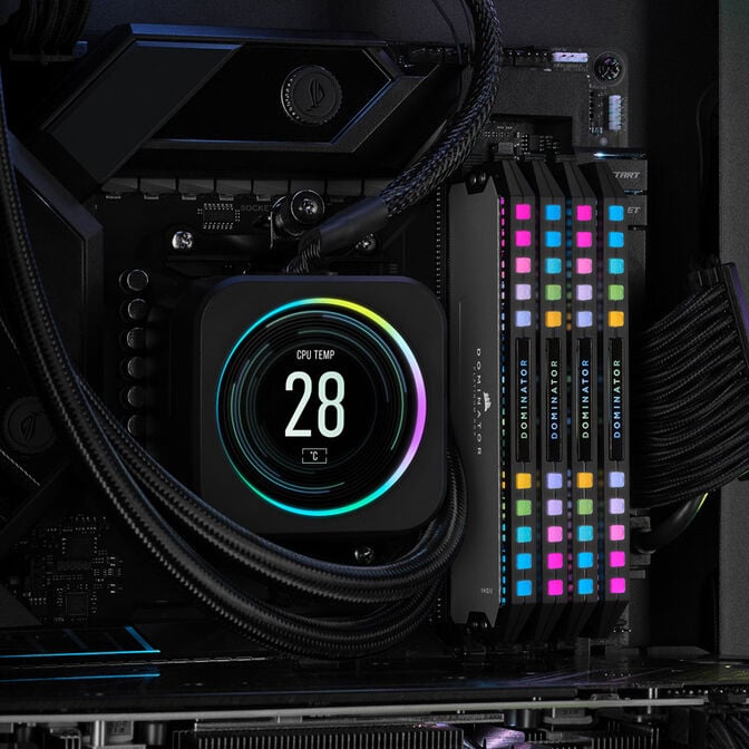 Corsair Dominator Platinum RGB DDR5-6000 RAM, CL30, EXPO - 64 GB Dual-Kit, grau image number 7