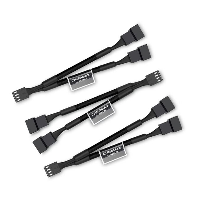 Noctua NA-SYC1 chromax.black Y-Splitterkabelset f&uuml;r L&uuml;fter - schwarz image number 0