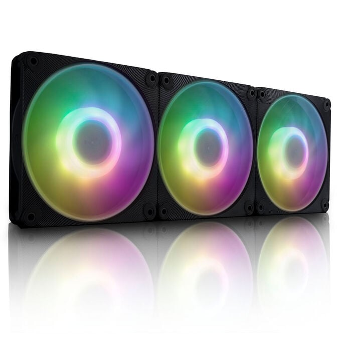 In Win Mercury AM120S Computer case Fan 12 cm Black, White 3 pc(s) image number 1