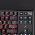 Corsair K70 CORE TKL WIRELESS RGB Gaming-Tastatur, mechanisch, ISO (DE), MLX RED Switch - schwarz image number null