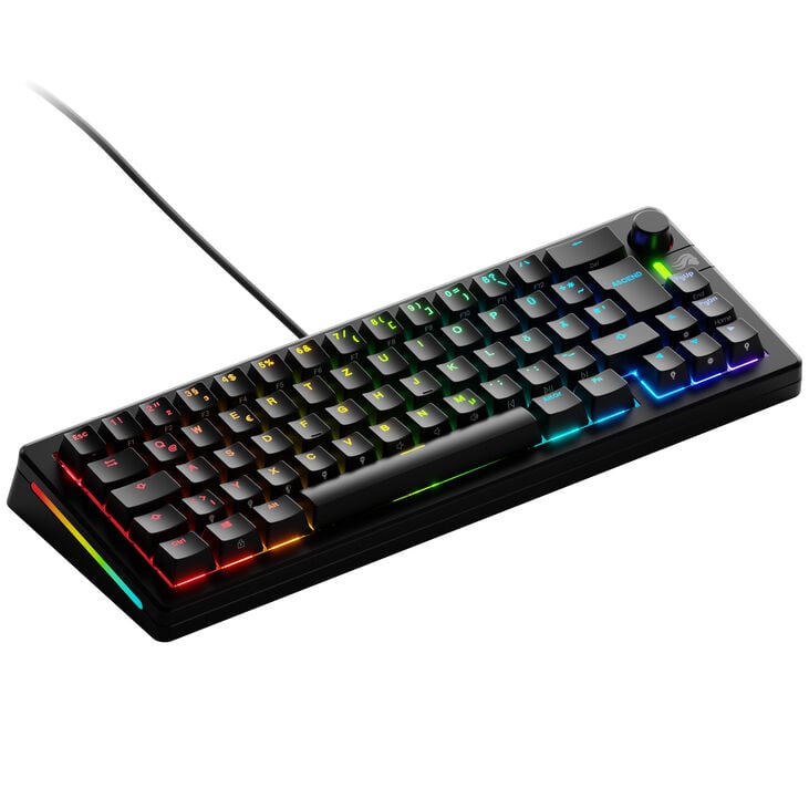 Glorious GMMK 3 65% Custom Gaming Keyboard - Pre-Built, ISO (DE), Fox Switches, Black image number 0